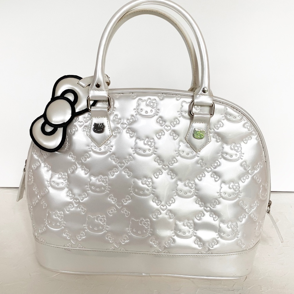 Hello Kitty White Patent Leather Handbag